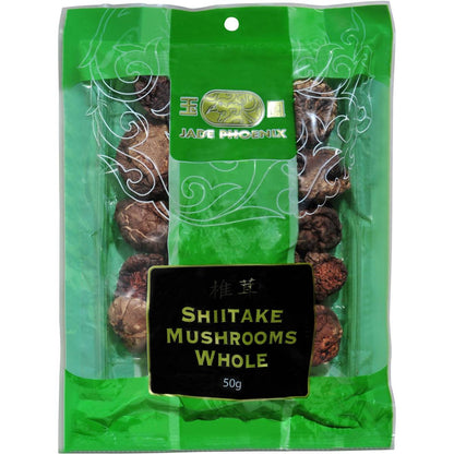 Jade Phoenix Ingredients Mushroom Dried Whole Shiitake 50g