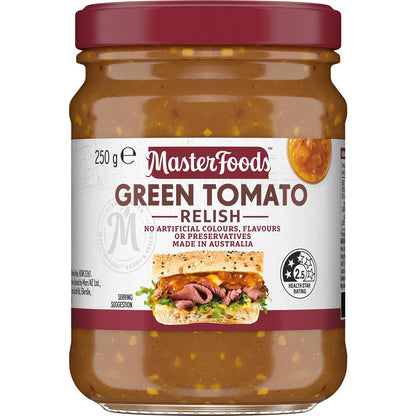 MasterFoods Relish Cafe Green Tomato 250g