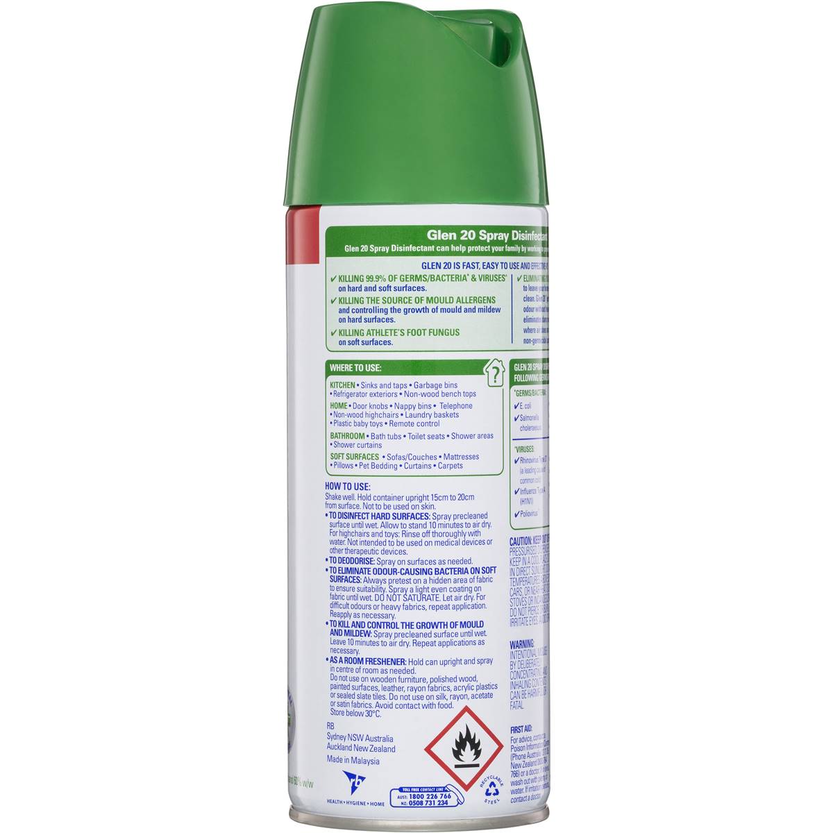 Glen 20 All-In-One Citrus Breeze Disinfectant Spray 300g