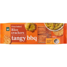 Woolworths Tangy BBQ Rice Crackers 100g