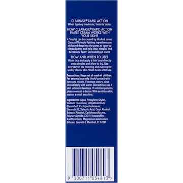 Clearasil Rapid Action Pimple Treatment Cream 15mL