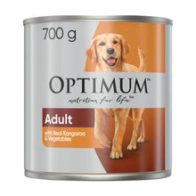OPTIMUM KANGAROO & VEGETABLES ADULT WET DOG FOOD 700G CAN