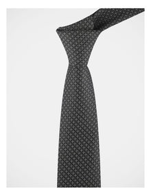 Tie Set With Tie Bar 2 Pack in Black and Grey