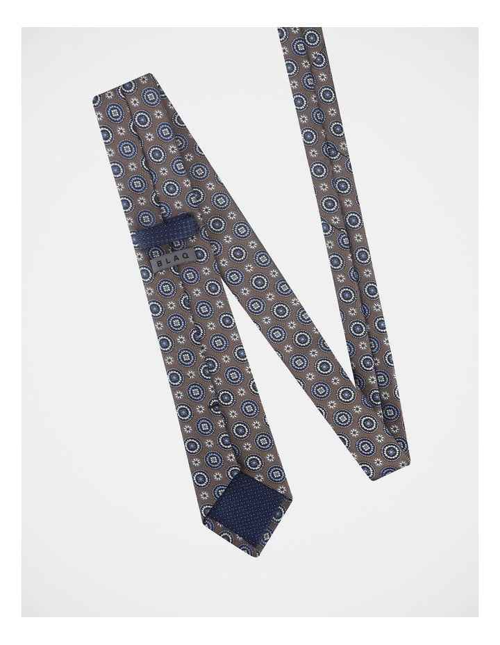 Tie Set With Tie Bar 2 Pack in Deep Khaki and Blue