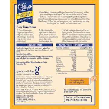 White Wings Stuffing Mix Hamburger Helper 110g