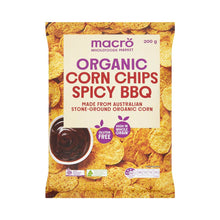 Macro Organic Corn Chips Spicy Bbq 200g