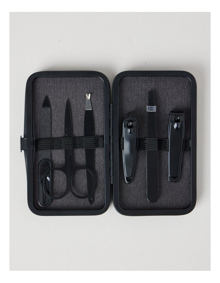 Six Piece Grooming Set in Black