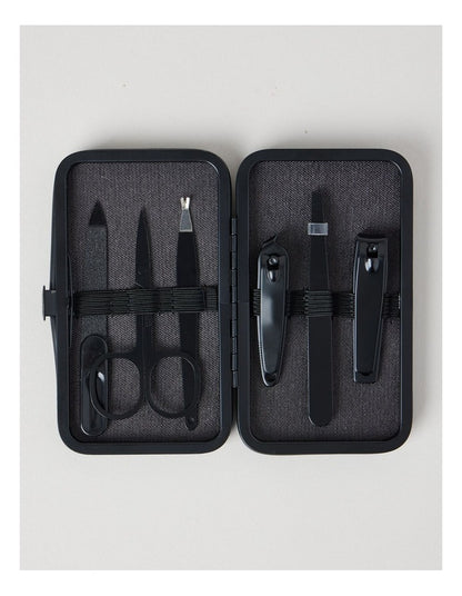 Six Piece Grooming Set in Black