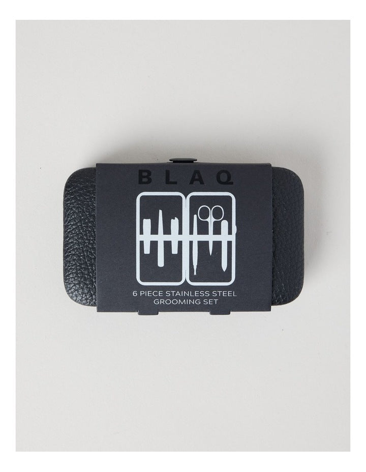 Six Piece Grooming Set in Black
