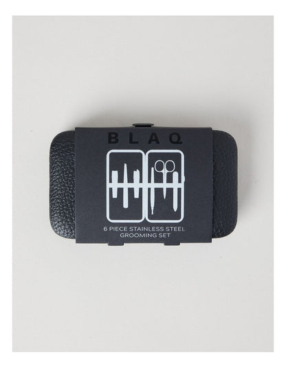 Six Piece Grooming Set in Black