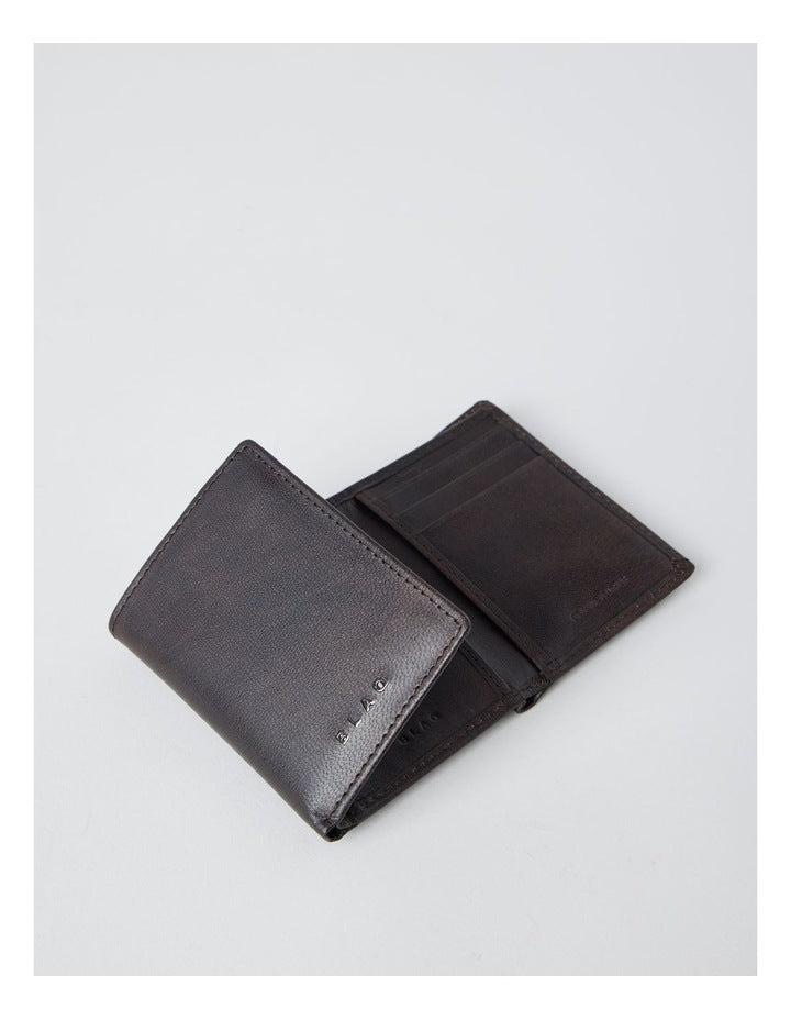 Trifold Wallet in Dark Tan