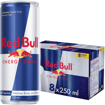 Red Bull Energy Drink Cans 250mL x 8 pack