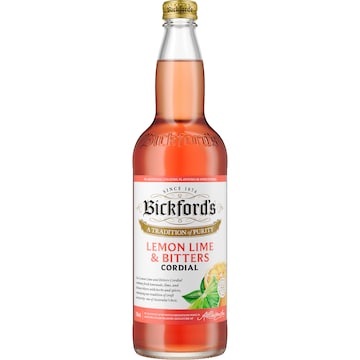 Bickford's Lemon & Lime Bitters Cordial 750mL