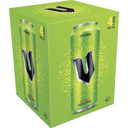 V Energy Drink 500ml x4 Pack