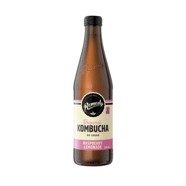REMEDY KOMBUCHA RASPBERRY LEMONADE 330ML