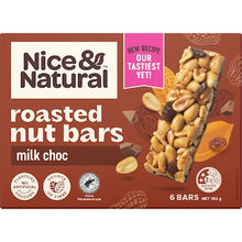 Nice & Natural Roasted Nut Bars Milk Choc 6 pack