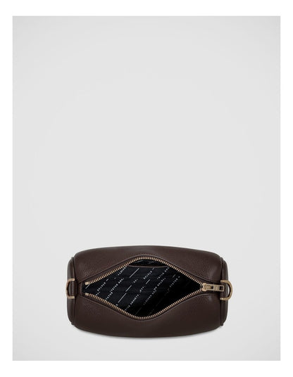 Sunblind Shoulder Bag in Cocoa/Brushed Gold