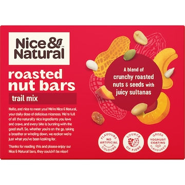 Nice & Natural Roasted Nut Bars Trail Mix 6 pack