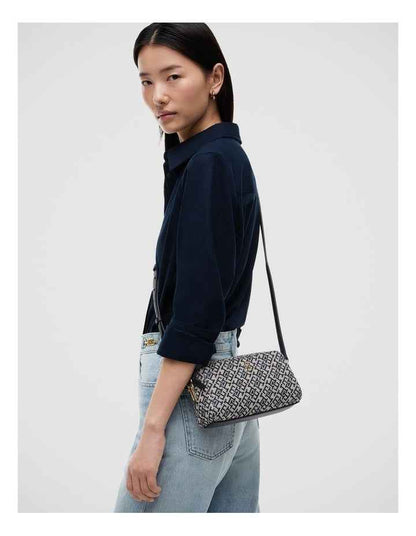 TH Monogram Jacquard Crossbody Camera Bag in Navy Monogram
