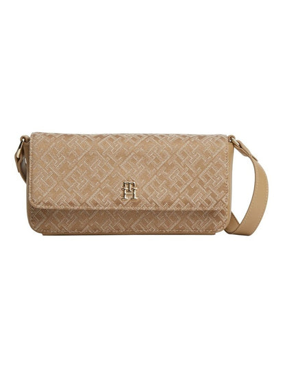 Jacquard Crossbody Bag in Brown