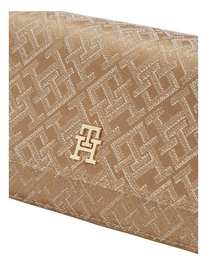 Jacquard Crossbody Bag in Brown
