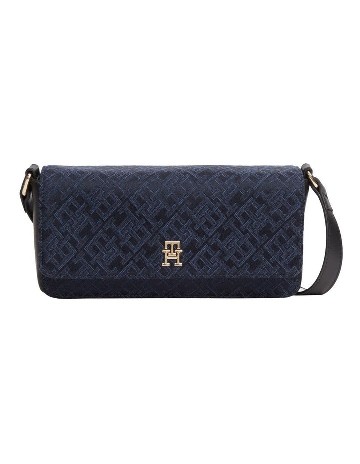 Jacquard Crossbody Bag in Blue