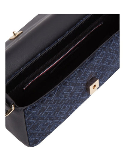 Jacquard Crossbody Bag in Blue