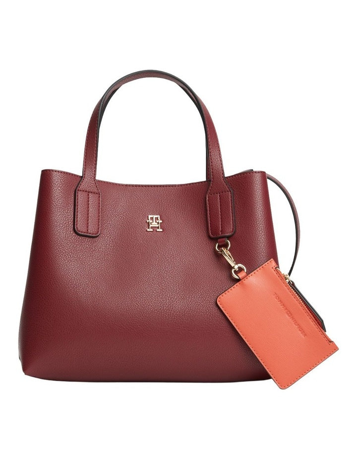 Icon Mini Satchel Bag in Red