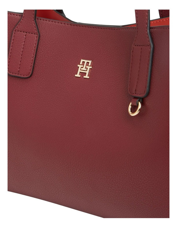 Icon Mini Satchel Bag in Red
