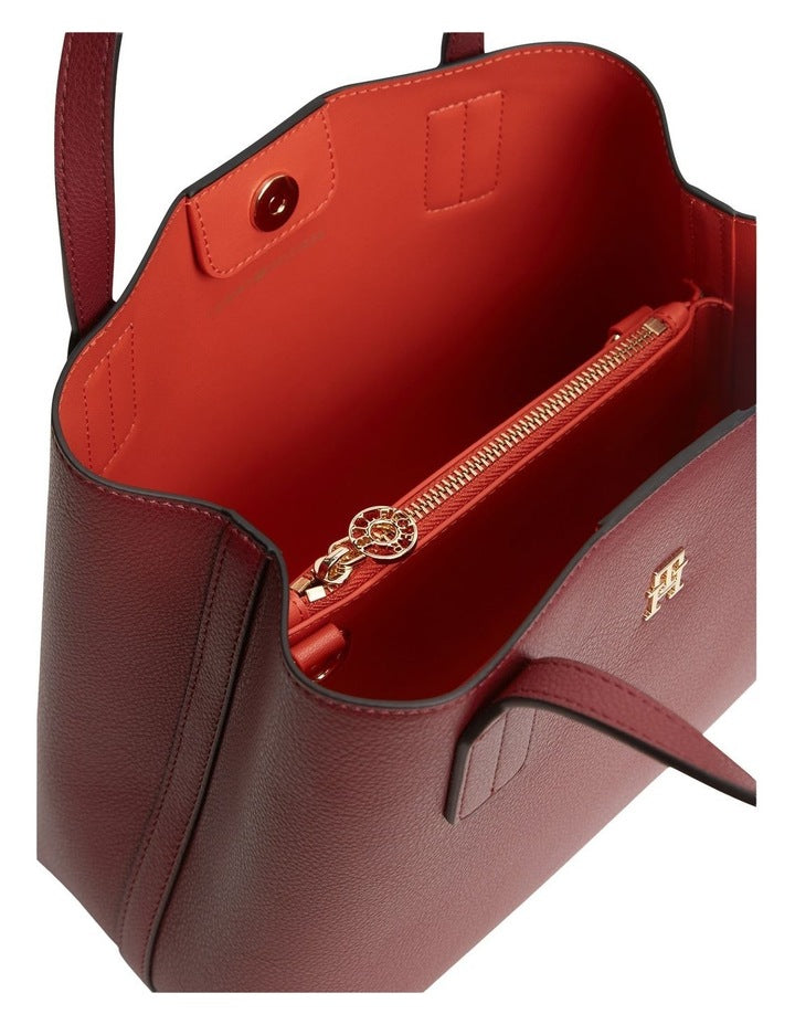 Icon Mini Satchel Bag in Red