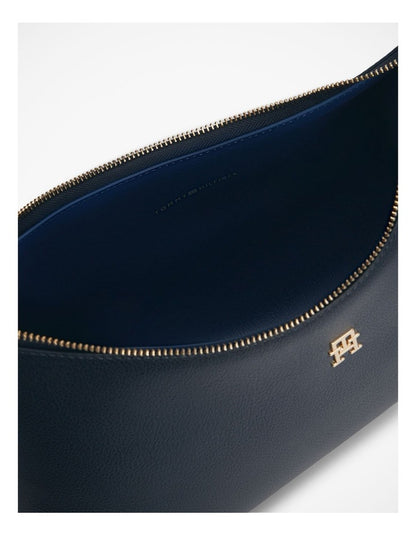 Hilfiger Icon Pebble Grain Shoulder Bag in Navy