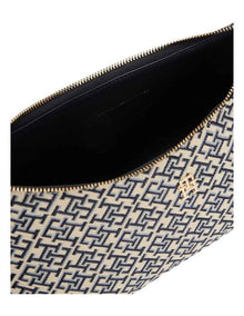 Hilfiger Icon Jacquard Shoulder Bag in Navy Monogram