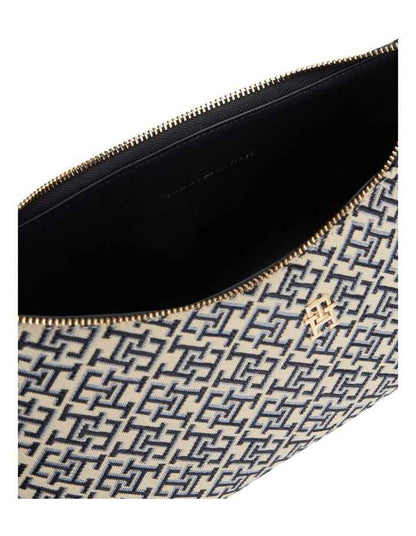 Hilfiger Icon Jacquard Shoulder Bag in Navy Monogram