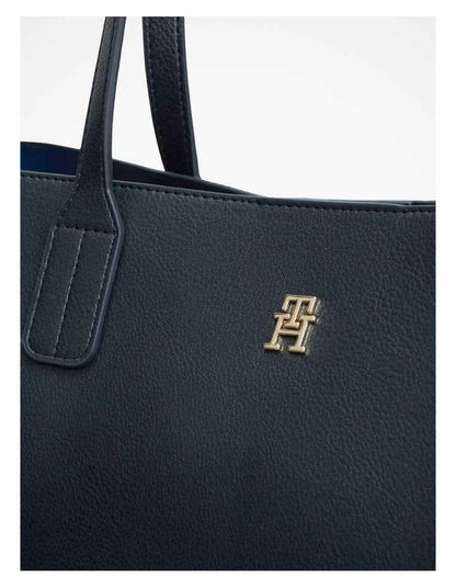 Hilfiger Icon TH Monogram Tote Bag in Navy