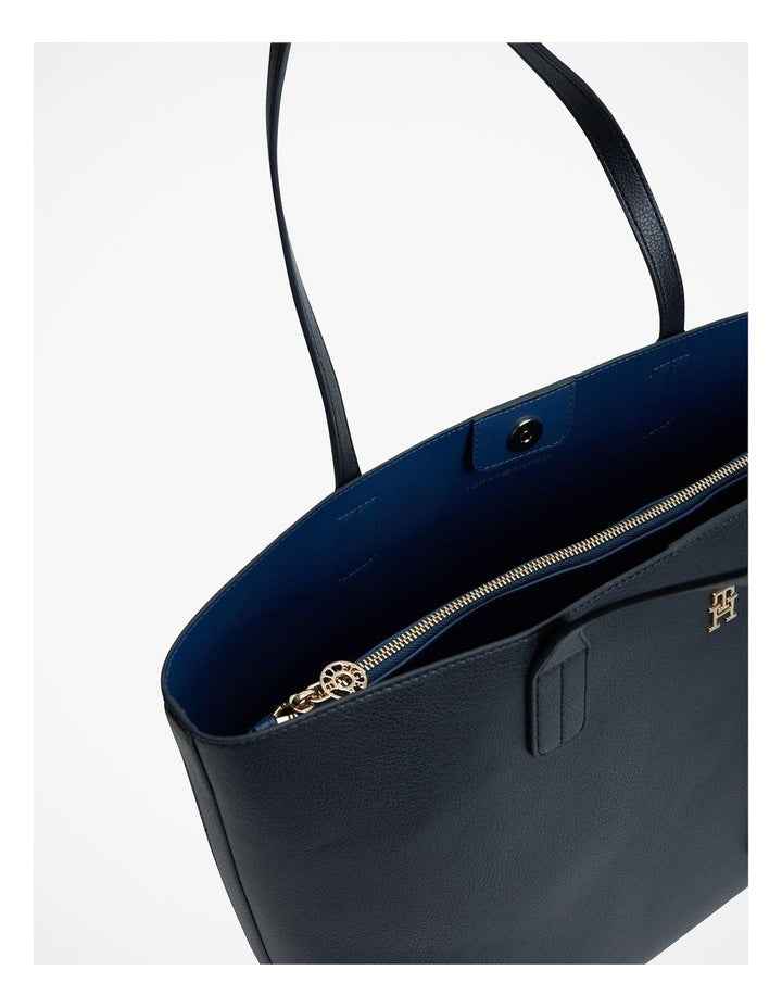 Hilfiger Icon TH Monogram Tote Bag in Navy