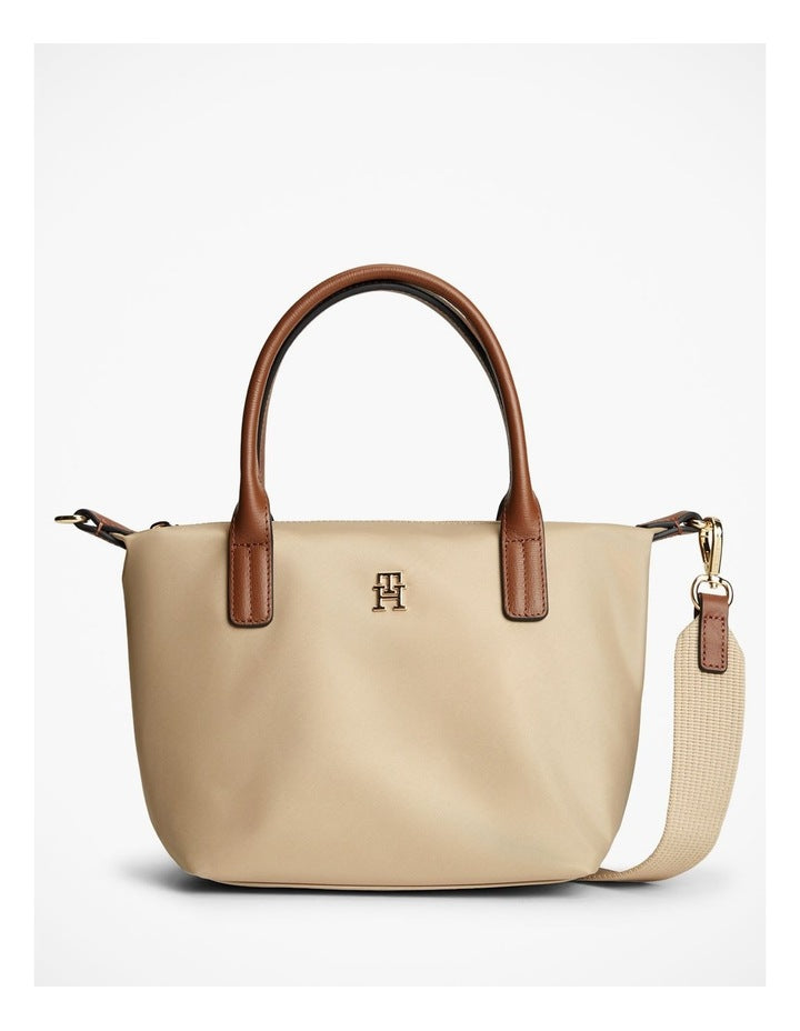 Popette Crossbody Tote Bag in Beige