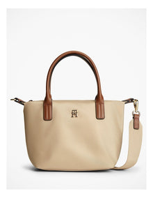 Popette Crossbody Tote Bag in Beige
