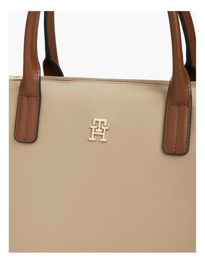 Popette Crossbody Tote Bag in Beige