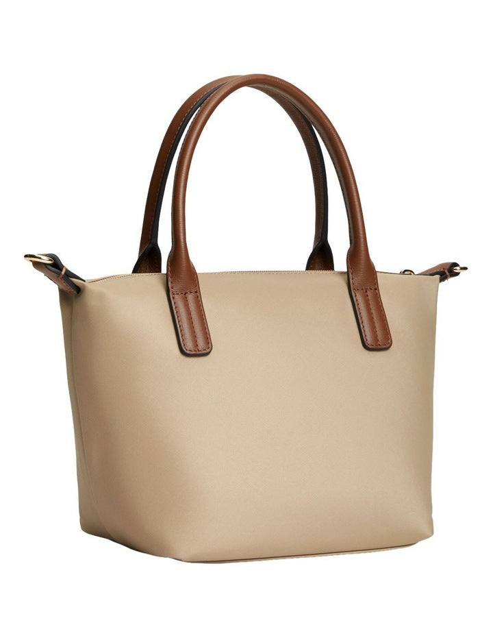 Popette Crossbody Tote Bag in Beige