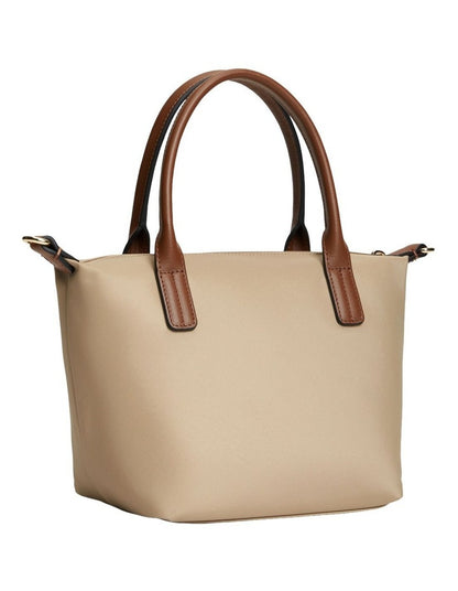 Popette Crossbody Tote Bag in Beige