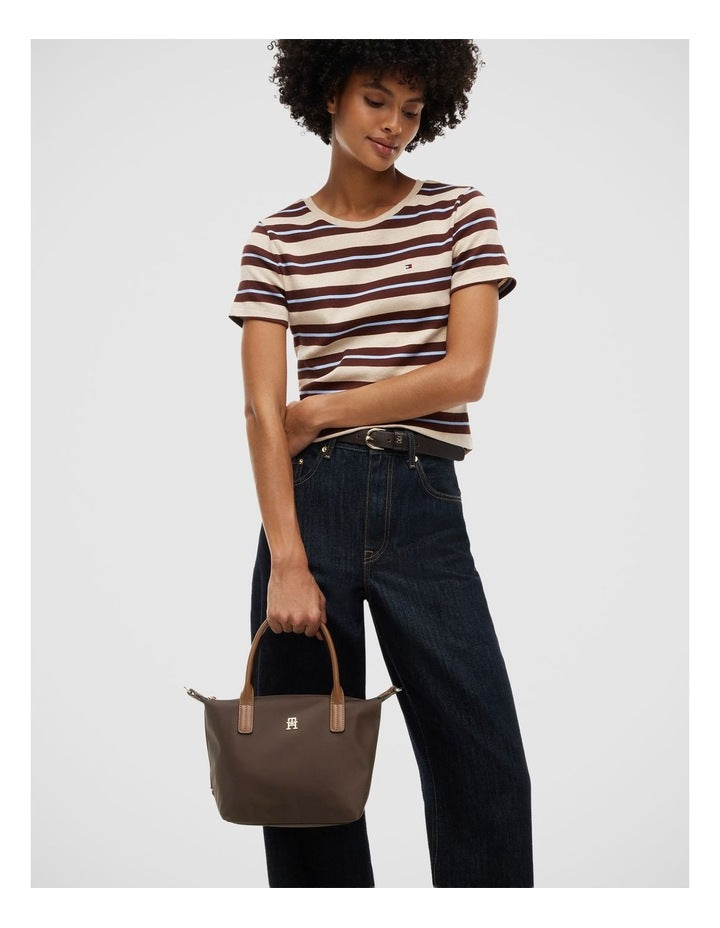 Popette Crossbody Tote Bag in Brown