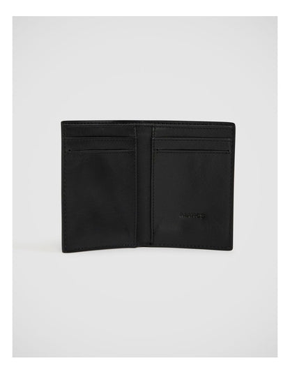 Hayden Leather Bi-Fold Wallet in Black