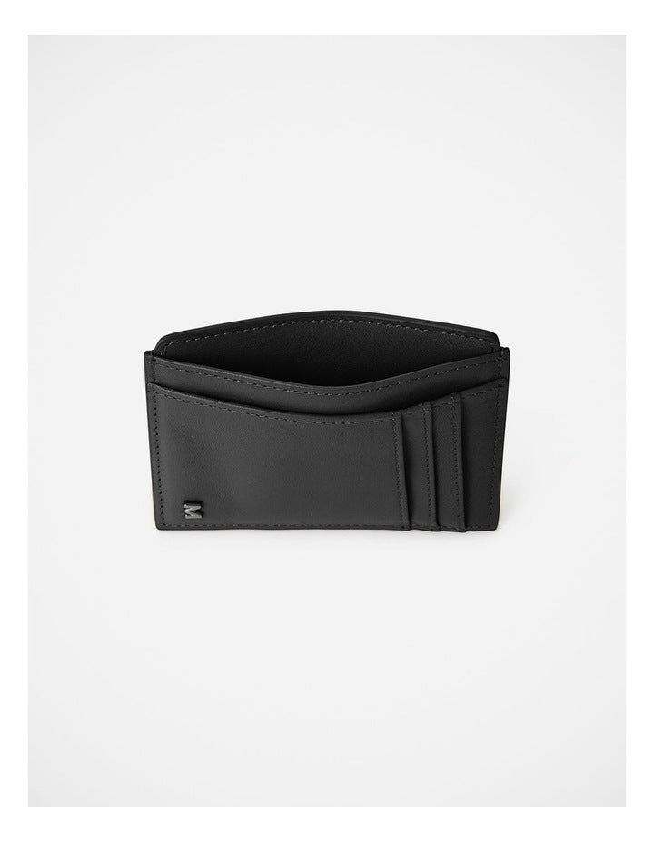 Hayden Leather Cardholder in Black