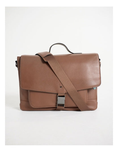 Dane Leather Satchel in Tan