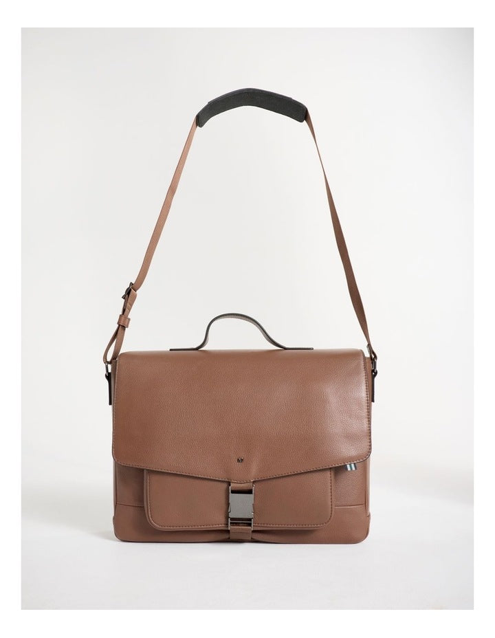 Dane Leather Satchel in Tan