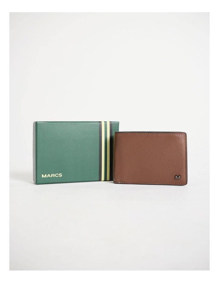 Dane Leather Bi-Fold Wallet in Tan