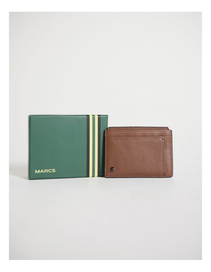 Dane Leather Cardholder in Tan