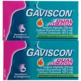Gaviscon Dual Action Chewable Tablets 2 x 48 Count