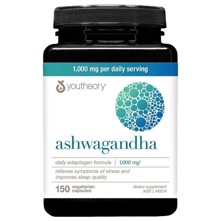 Youtheory Ashwagandha 1000mg 150 Capsules
