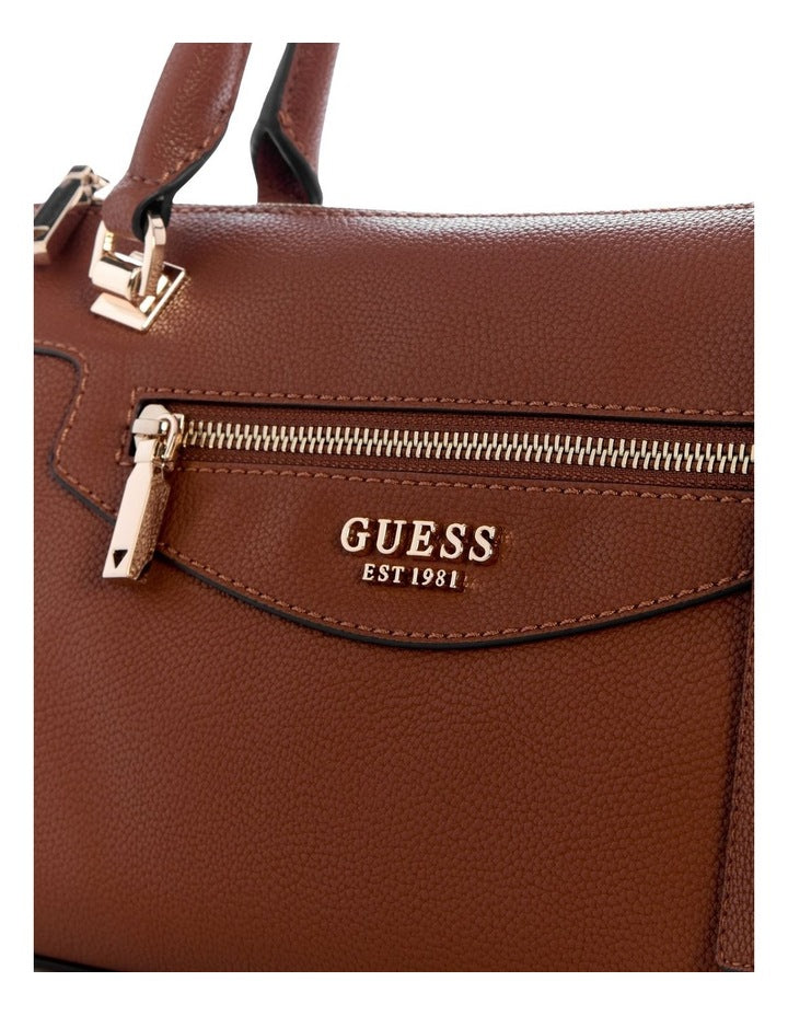 Antonia Small Satchel Bag in Cognac